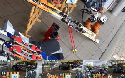 Weltcup Ski als Dekoration